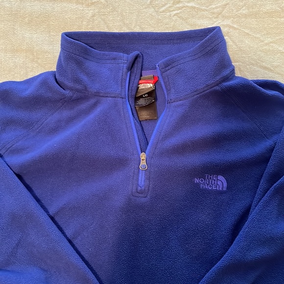 The North Face Tops - The North Face Women’s Blue 1/4 Zip Polartec Fleece Pullover Large